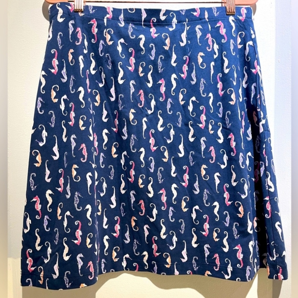 J Jill A-line skirt, Seahorse Pattern. Size large